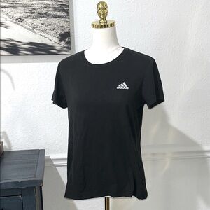 Adidas Women's Black Tee with Logo